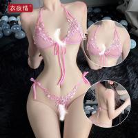 Sexy Thong Bikini Set for Women – Seductive Lace Lingerie Outfit, No-Remove Design, Plus Size Friendly thumbnail