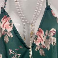 Sexy Vintage Qipao Nightgown for Women – High-Waisted Slit Bodycon Chinese Style Beaded Lingerie Sleep Dress thumbnail