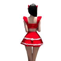 Sexy New Year Lingerie Set - Christmas Pure & Tempting Costume Sleepwear, No-Remove Bedroom Outfit for Women thumbnail