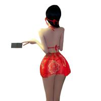 Shimeisha Chinese New Year Red Lingerie Set – Exotic Dance-Inspired Guochao Wu Meiniang Couple Outfit thumbnail