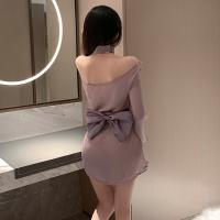 Shimeisha Elegant Kimono-Style Sleep Dress - Wide Sleeve Seductive Lingerie for Women, Pure & Tempting Look thumbnail