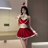 Shimeisha Luxury Gold Velvet Lingerie Set - Christmas & New Year Role Play Outfit for Women thumbnail