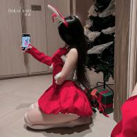 ShuoYao Sexy Christmas Lingerie Dress – Cute Bunny Girl Party Dress for New Year Eve & Holiday Parties thumbnail