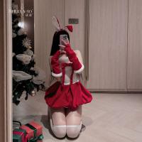 ShuoYao Sexy Christmas Lingerie Dress – Cute Bunny Girl Party Dress for New Year Eve & Holiday Parties thumbnail