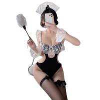 Small Bust Pure & Tempting Maid Costume Set - Lace Cosplay Sleepwear & Sexy Uniform Outfit thumbnail