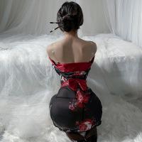Snow Dream Lace Off-Shoulder Kimono-Style Sheer Robe - Sexy Cosplay & Role Play Outfit thumbnail