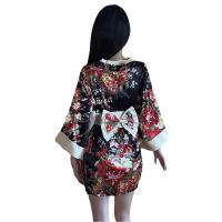 Snow Dream Niche Sexy Japanese-Style Open Front Kimono Lingerie Set for Role Play & Nightclub Performances thumbnail