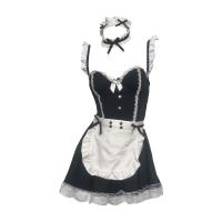 Soul Bond Sexy Nightgown - Lace Maid Outfit with Built-in Pads, Pure Temptation Sleepwear for Women thumbnail