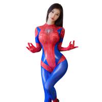 Spider-Themed Sexy Bodysuit - Open-Crotch Role Play Lingerie for Adults, Seductive & Comfortable thumbnail