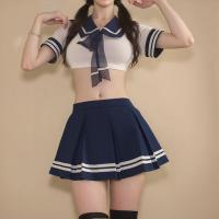 Hot Student Uniform Lingerie Set - Sexy Schoolgirl Costume for Role Play & Cosplay, Pure Temptation Outfit thumbnail
