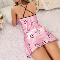 Summer Sexy Lace Sleep Dress - Breathable Ice Silk Backless Slip Nightgown for Women thumbnail