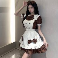 Suoqing Japanese-Style Lingerie Set for Women – Maid Lolita Soft Girl Dress, Anime-Themed Creamy Sweetheart Café Outfit thumbnail