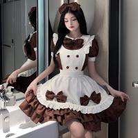 Suoqing Japanese-Style Lingerie Set for Women – Maid Lolita Soft Girl Dress, Anime-Themed Creamy Sweetheart Café Outfit thumbnail