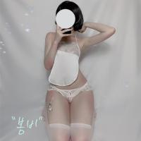 Suoqing Sexy Lingerie Babydoll Set – Lace Bra & Open-Crotch Thong, European-Style Tight-Fit Erotic Underwear thumbnail