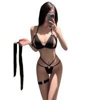 Suoqing Sexy Lingerie Set - Sheer Mesh Bikini & Sleepwear, Revealing Cut-Out Bralette & Thong thumbnail