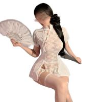 Suoqing Vintage-Inspired Silk Lingerie Set – Seductive Qipao Sleepwear for Intimate Nights & Romantic Occasions thumbnail