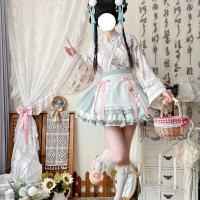 Sweet Lolita Maid Dress Set - Botanical Herbal Apothecary Cosplay Outfit for Women thumbnail