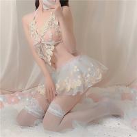 Sweet & Spicy Sheer Lace Lingerie Set - Seductive Mesh Princess Bra and Panty Collection thumbnail