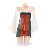 Tang Dynasty Print Corset Dress - Plus Size Hanfu Lingerie, Sexy Backless Sleepwear with Traditional Chinese Style thumbnail