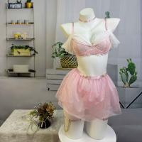 TEMU European and American style Pure & Flirty Floral Mesh Mini Skirt - Sexy Role Play Lingerie Outfit for Women thumbnail