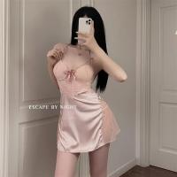 Transparent Sexy Lingerie Set - Seductive Sheer Sleepwear & Passion Outfit for Couples Play thumbnail