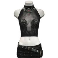 Twill Lace Seductive Bare-Butt Lingerie Top - Sexy Pure-Delight Gothic Punk Crop Vest thumbnail