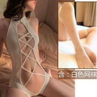 Ultra-Small Sailor-Style Bikini Swimwear with Lace & Open-Crotch Design – Pure Temptation Swim Set thumbnail