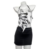 Vintage Chinese-Style Sheer Women's Cheongsam Dress with Halter Neck & Bodycon Fit thumbnail