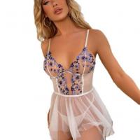 White Lace Babydoll Nightgown - Sexy Mesh Chemise for Women, Wholesale OEM/ODM Available thumbnail