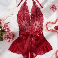 Women's Full Lace Sheer Bodysuit - Sexy European-American Erotic Lingerie for Women thumbnail