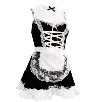 Women's Plus Size Maid Costume - Sexy Role Play Lingerie Set, No-Remove Seductive Uniform Outfit thumbnail