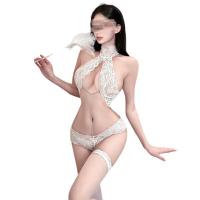 Women's Seductive Lace Bodysuit - Minimalist Modest Elegance, Push-Up & Seamless Design thumbnail