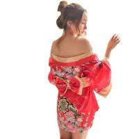 Women's Sexy Lace Bodysuit Set - Sheer Kimono-Inspired Open-Crotch Tight Costume Outfit thumbnail