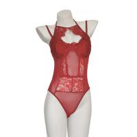 Women's Sexy Lace Bodysuit - Sheer Pure Temptation Mesh & Lace One-Piece Outfit, No-Undress Design thumbnail