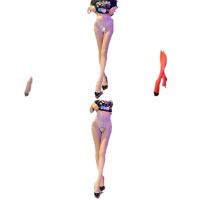 Women's Sexy Open-Crotch Stockings - Sheer Mesh Bodystocking for Intimate Moments & Lingerie Play thumbnail