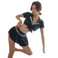 Women's Sexy Police Uniform Short Skirt Set - Busty & Petite Friendly Lingerie Nightwear for Parties & Date Nights thumbnail