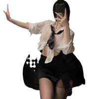 Women's Sexy Secretary OL Costume - Tight-Fit Pencil Skirt Office Uniform Set with Matching Sleepwear thumbnail