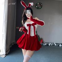 Xianyi Christmas Bunny Girl Costume - Sexy Mesh Bodysuit Dress for Nightclub & New Year Cosplay thumbnail