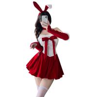 Xianyi Christmas Bunny Girl Costume - Sexy Mesh Bodysuit Dress for Nightclub & New Year Cosplay thumbnail