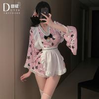 Xianyi Japanese Kimono Lingerie Set - Cute Soft Girl Lolita Sleepwear, Pure & Sexy Anime-Inspired Nightwear thumbnail