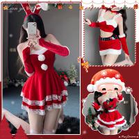 Xianyi Sexy Christmas Bunny Costume Set - Seductive Holiday Lingerie Outfit for Women, Festive Naughty Dress thumbnail
