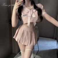 Xianyi Sexy Lingerie Skirt - Schoolgirl Style Pleated Mini Skirt, No-Remove Sailor Uniform for Passionate Play thumbnail