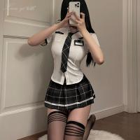 Xianyi Sexy Student-Style JK Uniform Lingerie Set - Tight-Fit Seductive Outfit for Women, Plus Size Available thumbnail