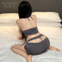 Xiu Cai Sha Lingerie Set - Seductive Secretary Costume Sleepwear for Women, No-Remove Erotic Nightwear thumbnail