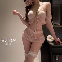 Yan Yan Tiao Seductive Maid Costume - Forbidden Elegance Lingerie Set for Couples, Romantic Role Play Outfit thumbnail
