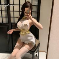 Yaqin Female Lingerie Set - Busty Illusion Sheer Mesh Bodycon Costume for Small Busts, Pure Temptation Outfit thumbnail