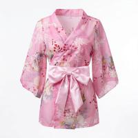 Yaseyese Japanese-Inspired Lingerie Set – Seductive Kimono-Style Sleepwear & Roleplay Costume for Small Bust thumbnail