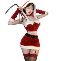 New Year Party Outfit - Sexy Busty Cosplay Costume, Tight Bodycon Mini Skirt for Nightclub & NYE Events thumbnail