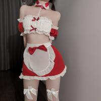 New Year Warm Bed Naughty Maid Lingerie Set - Seductive Strapless Thong Outfit, Sexy Costume by Lianyungang Manufacturer thumbnail