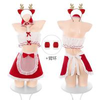 New Year Warm Bed Naughty Maid Lingerie Set - Seductive Strapless Thong Outfit, Sexy Costume by Lianyungang Manufacturer thumbnail
